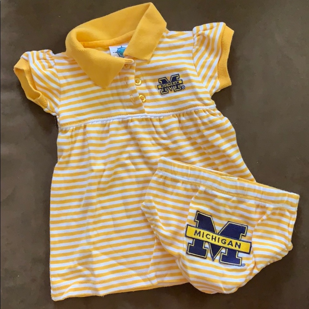 Infant Michigan dress with bloomers